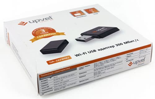 Упаковка адаптера UA-222WNU Упаковка адаптера UA-222WNU