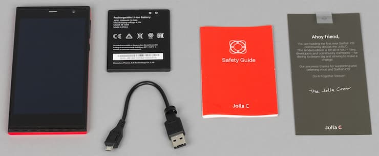 Комплектация смартфона Jolla C