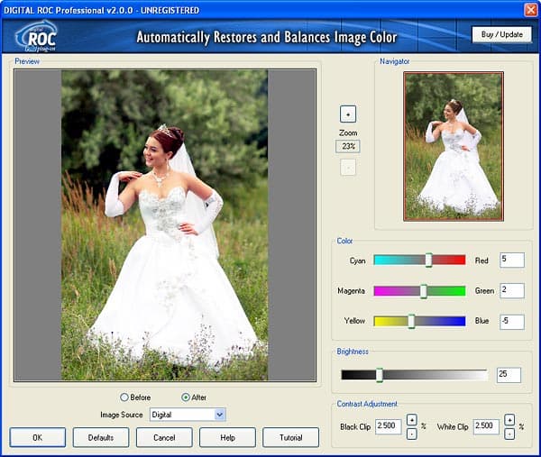 Управление цветом с помощью Digital ROC Professional