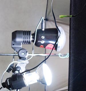 Модифицированная FalconEyes AC mini SLAVE MF-45 и лампа-пилот