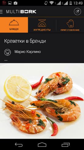 MultiBork - электронный справочник рецептов
