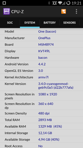 Обзор OnePlus One. Скриншоты. Информация о смартфоне