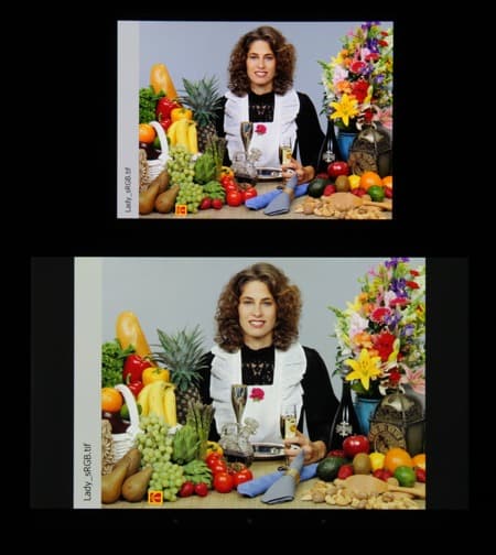 Обзор смартфона LG G Flex 2. Тестирование дисплея