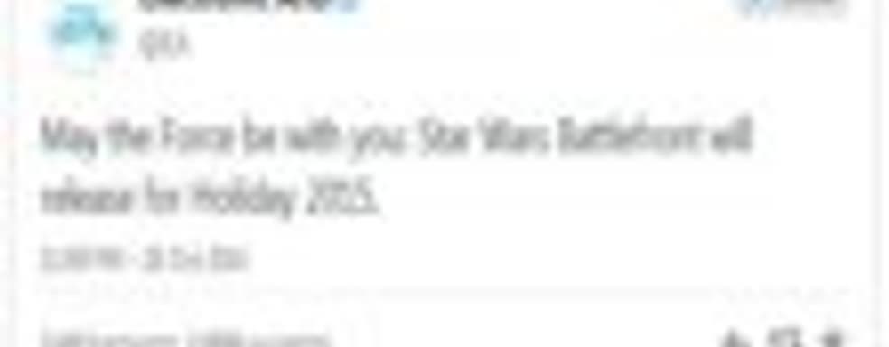 EA обещает выпустить Star Wars: Battlefront в конце 2015