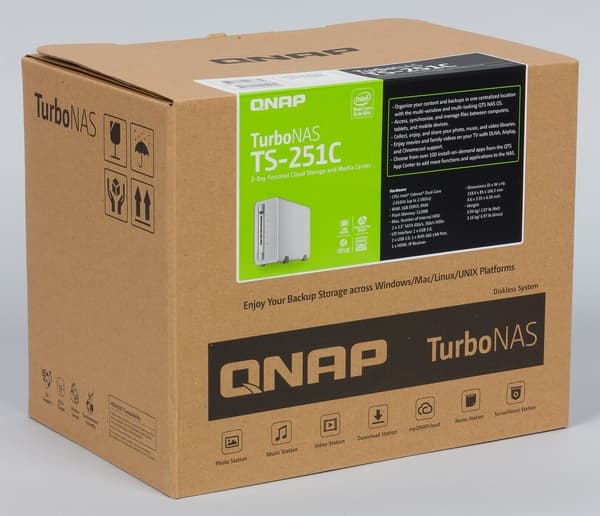Упаковка QNAP TS-251C Упаковка QNAP TS-251C