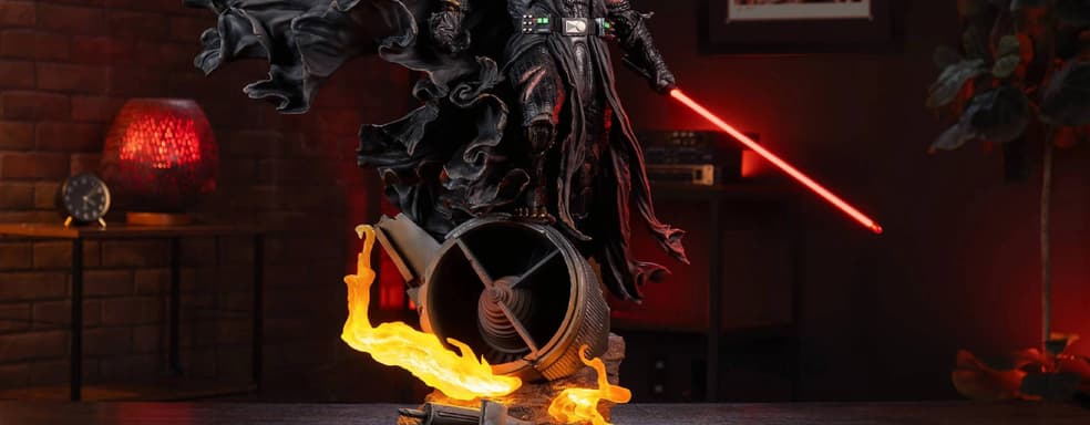 Sideshow Collectibles показала распаковку и сборку статуи Дарта Вейдера в поврежденных доспехах