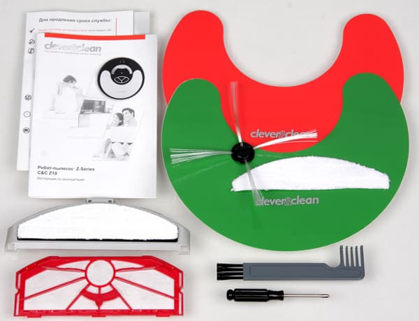 Робот-пылесос Clever&Clean Z10, аксессуары
