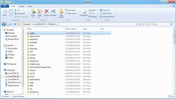 Окно Explorer в режиме Desktop