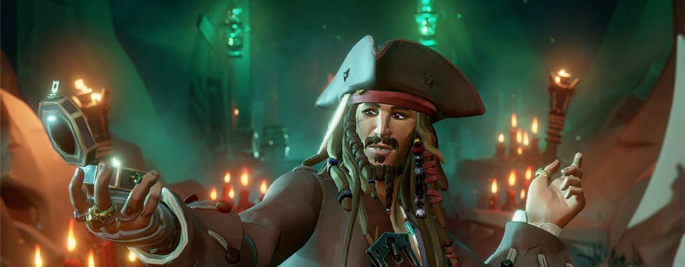 Капитан Джек Воробей в Sea of Thieves. Показано первое игровое видео кроссовера Disney и Microsoft