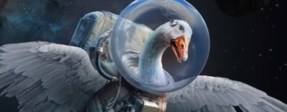 Авторы Atomic Heart отметили День космонавтики. Гуся отправили покорять космос