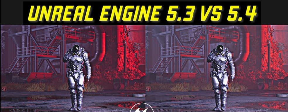 Unreal Engine 5.4 сравнили в трассировке лучей с предыдущей версией движка