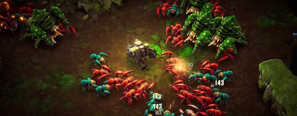 [Видео] Мужская игра. Обзор Deep Rock Galactic Survivor