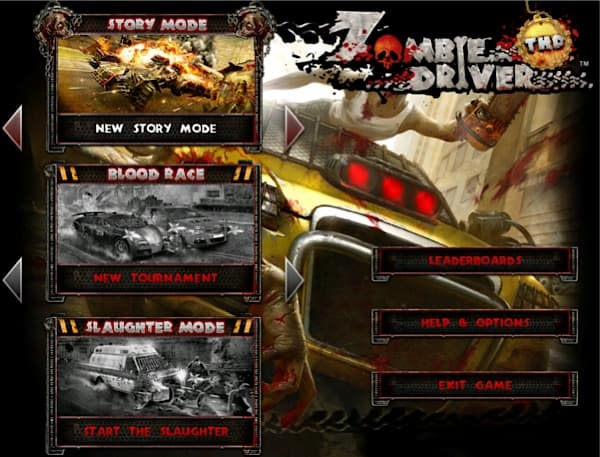 Стартовый экран Zombie Driver THD Стартовый экран Zombie Driver THD