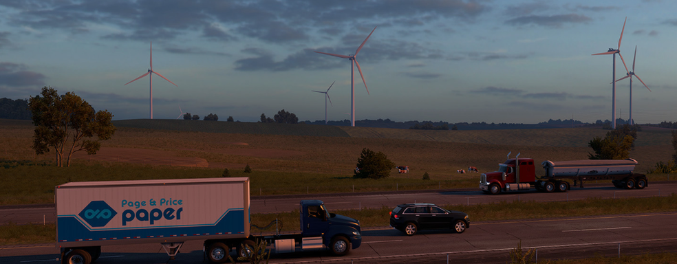 Авторы American Truck Simulator показали первые скриншоты нового дополнения. SCS Software отправляется в штат Айова