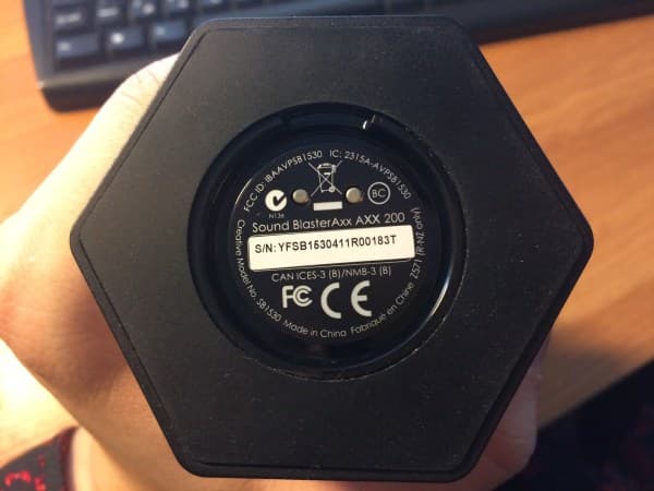 Дизайн колонки Creative Sound BlasterAxx Axx 200