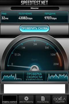 Скорость работы планшета в 4G