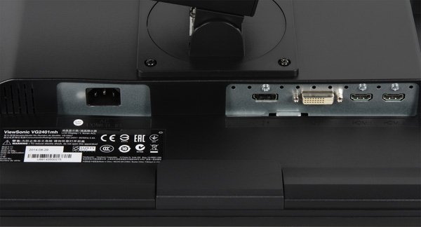 ЖК-монитор ViewSonic VG2401mh, разъемы