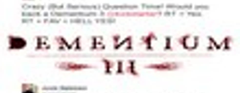 Dementium III могут профинасировать через Kickstarter