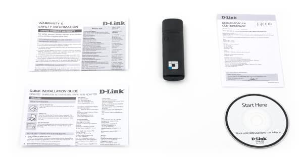 Комплект поставки D-Link DWA-182 Комплект поставки D-Link DWA-182