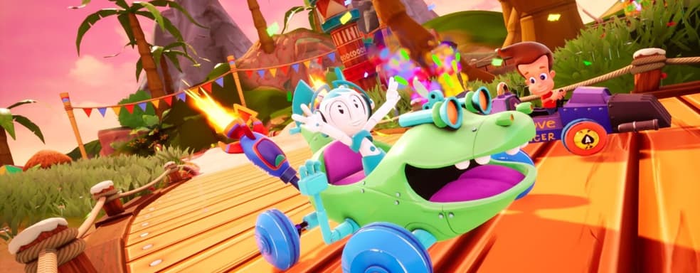 Губка Боб и все-все-все. Смотрим трейлер Nickelodeon Kart Racers 3: Slime Speedway, которая выйдет в октябре