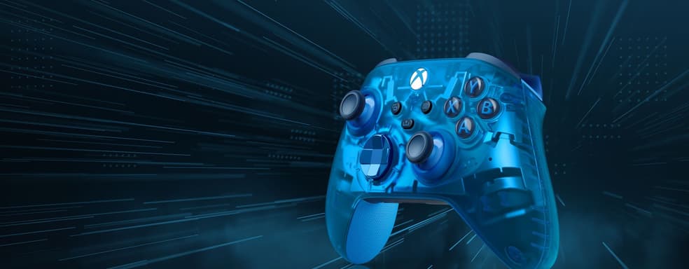 Анонсирован прозрачно-синий контроллер Xbox