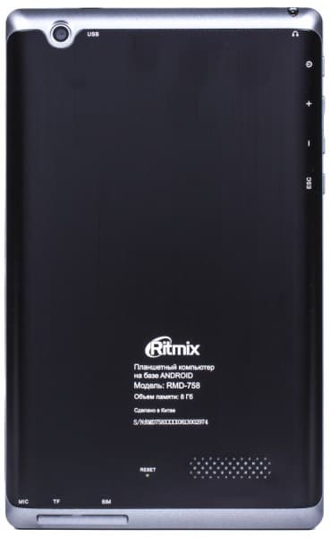 Дизайн планшета Ritmix RMD-758