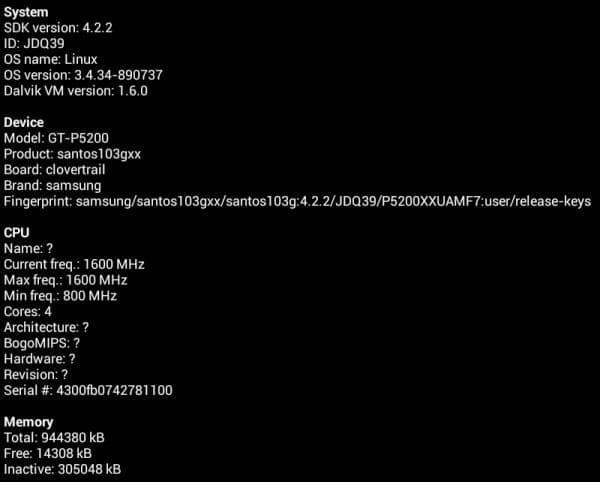 Характеристики планшета Samsung Galaxy Tab 3 10.1