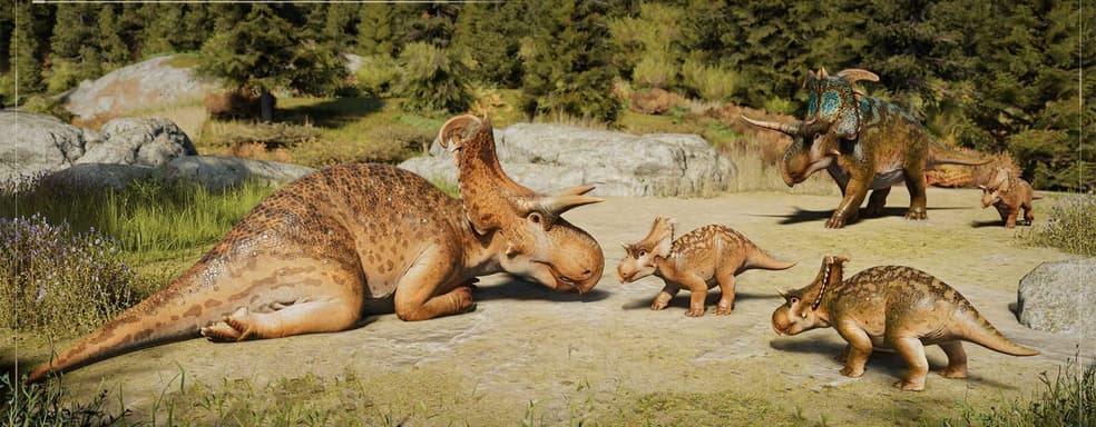 Яркий, рогатый и вспыльчивый. Локицератопс стал звездой первого трейлера Jurassic World Evolution 3