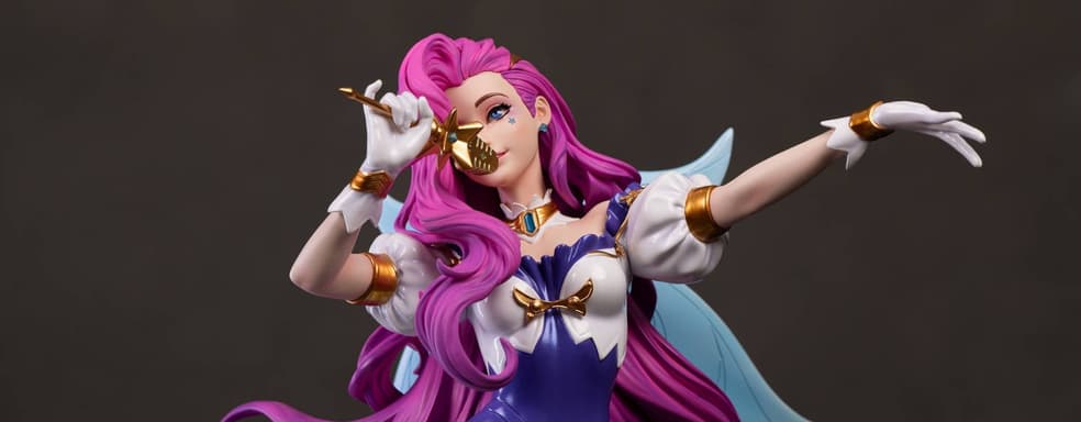 Мечтательная певица: Infinity Studio показала распаковку и сборку статуи Серафины из MOBA League of Legends