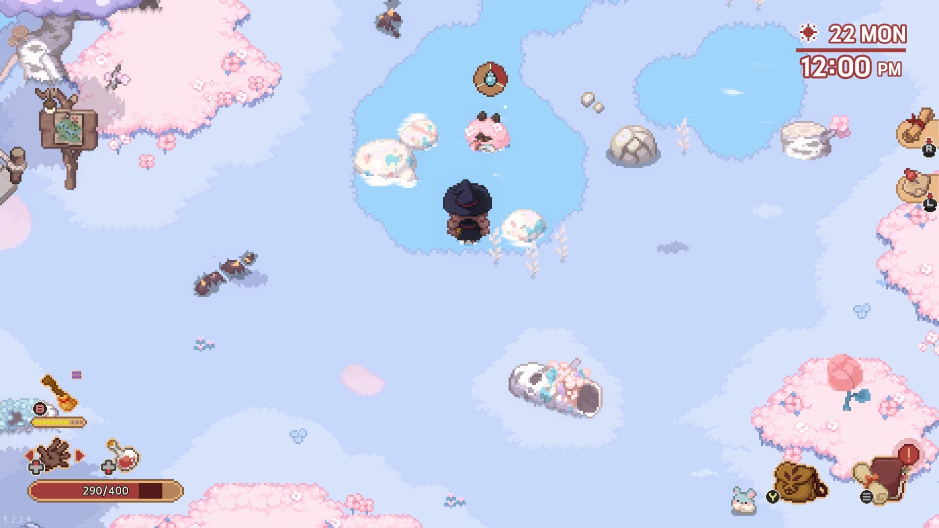 Совмещённый с догонялками сбор ресурсов