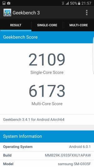 Скриншот смартфона Samsung Galaxy S7 Edge Скриншот смартфона Samsung Galaxy S7 Edge