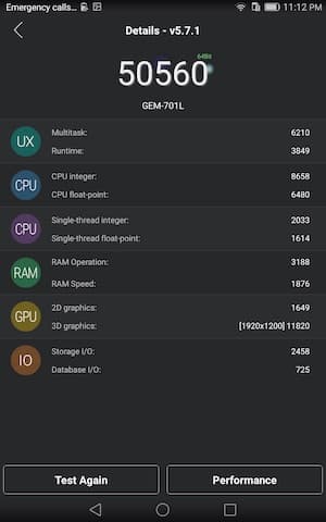Производительность Huawei Mediapad X2