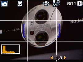 Kodak Easyshare V570, меню