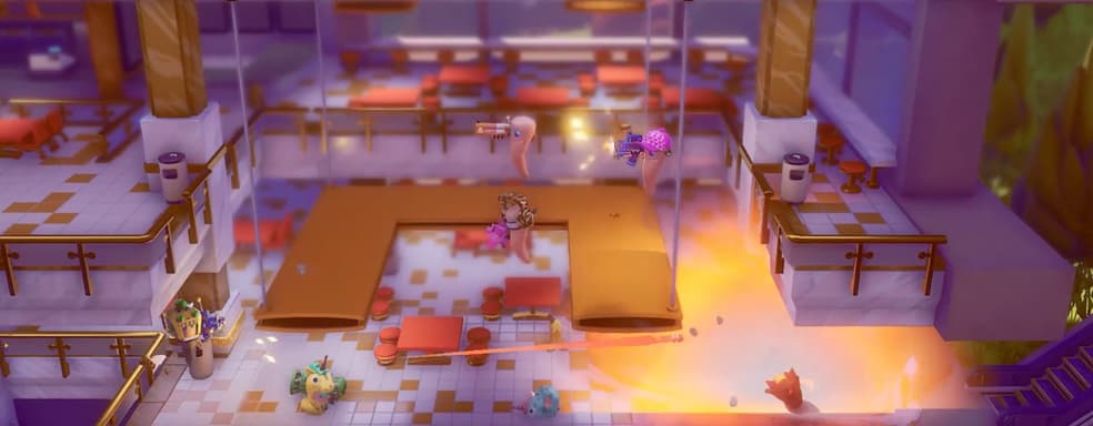 Игроки критикуют Worms Rumble. 11 минут игрового процесса