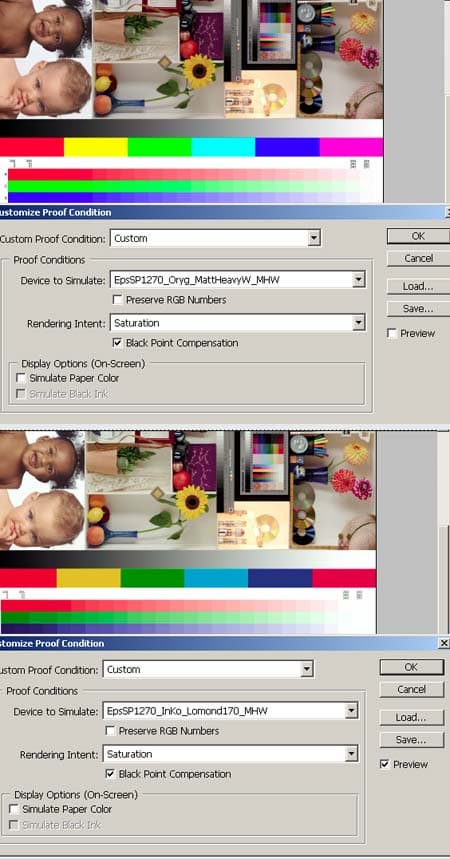 Экранные цветопробы
