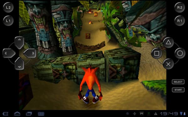 Игра для PS на планшете Sony Tablet S