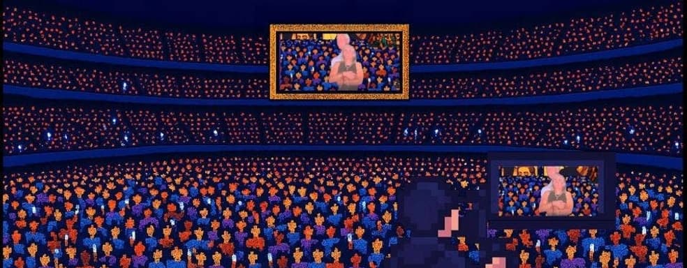 Любовный скандал на концерте Coldplay стал игрой в 16-битном стиле