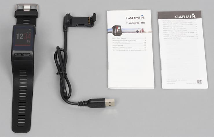 Комплектация фитнес-браслета Garmin vivosmart HR