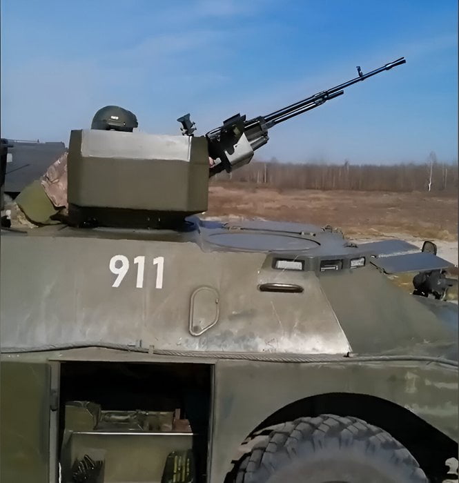 БРДМ-2 с пулемётом «Утёс»