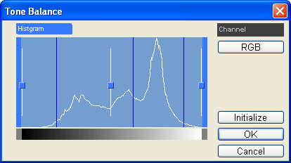 Регулировка тонального баланса в Pixia