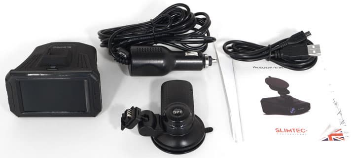 Видеорегистратор с радар-детектором и GPS-модулем Slimtec Phantom A7