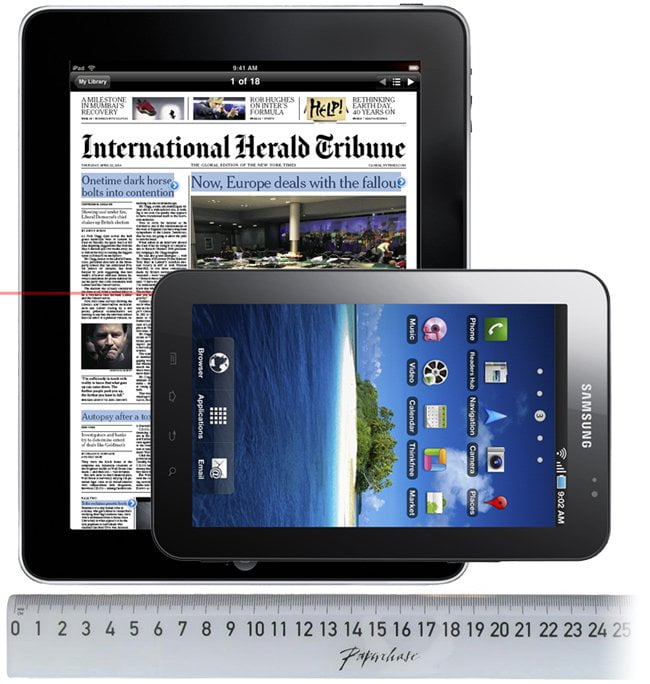 iPad vs 7 inch
