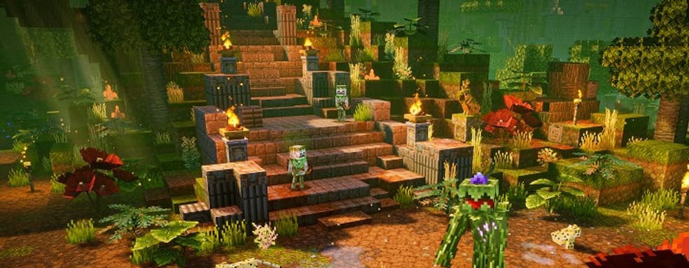 Джунгли зовут: анонсировано первое дополнение Minecraft Dungeons
