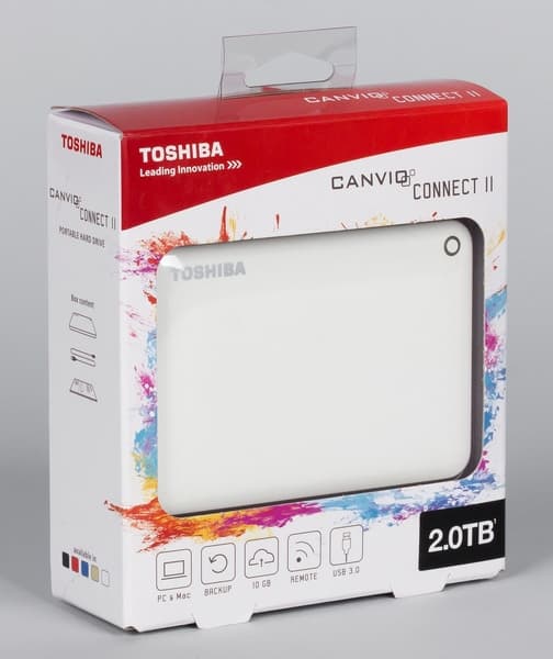 Упаковка Toshiba Canvio Connect II Упаковка Toshiba Canvio Connect II