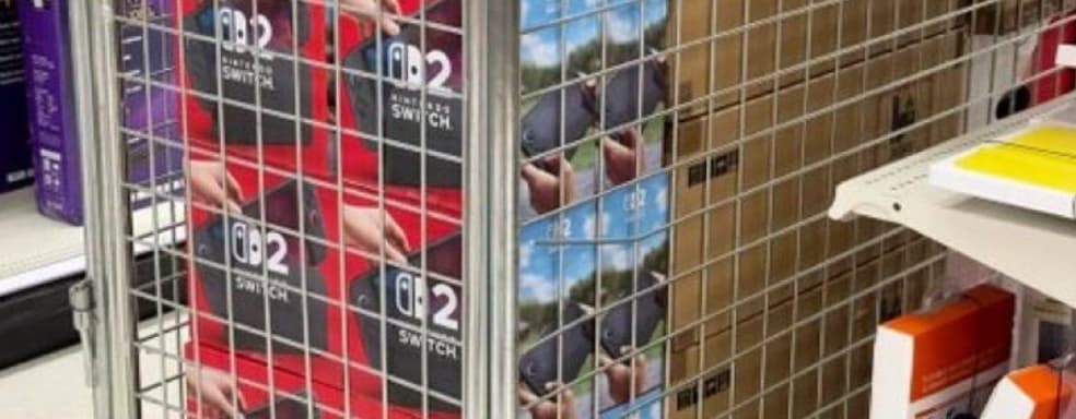 Nintendo Switch 2 уже поставили в магазины и хранят в клетках