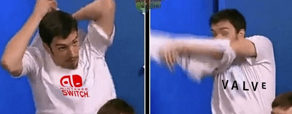 «Valve анонсировала Switch Pro» и «Steam делает то, чего не делает Nintendo». Интернет пестрит забавными статьями и картинками