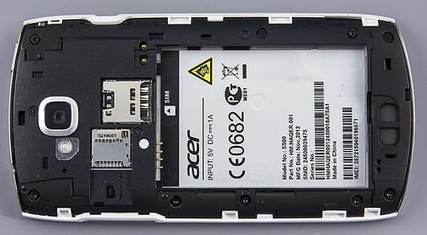 обзор смартфона Acer S500
