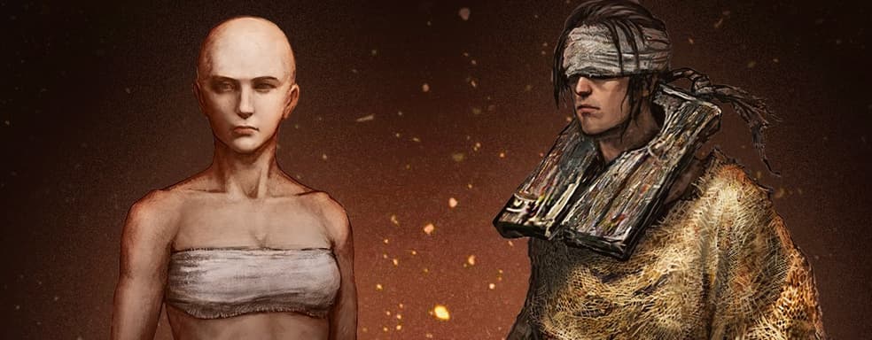 Разработчики Elden Ring представили два последних класса — лысую полуголую женщину и паренька с завязанными глазами