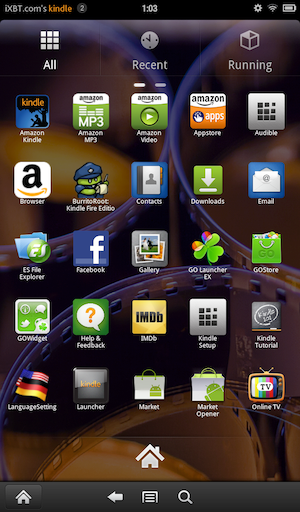 Скриншот Kindle Fire