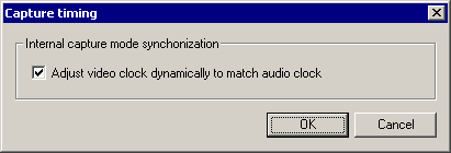 VirtualDub - окно Capture timing